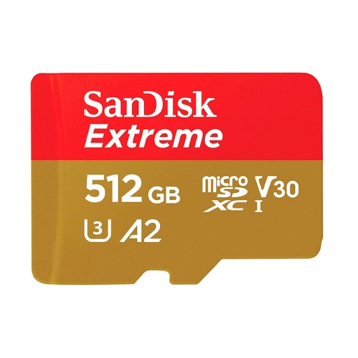 Tarjeta MicroSD 512GB Clase A2 Lectura Rápida