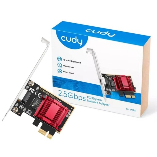 Tarjeta de Red Cudy Pci E 2,5 Gbps RJ45 Ethernet