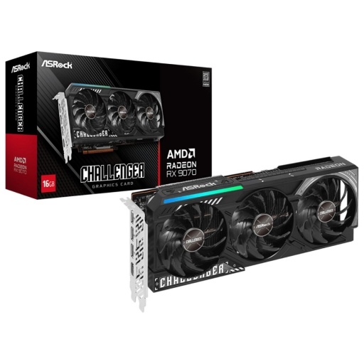 Tarjeta de Video Asrock Radeon Rx9070 Challenger 16 GB