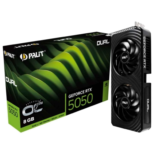 Tarjeta de Video Palit GeForce RTX 5050 Dual OC GDDR6 8 GB