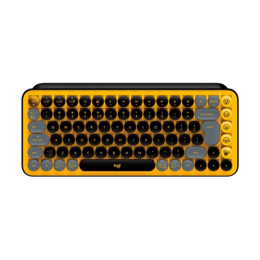Teclado Inalámbrico Logitech POP Keys Blast Yellow