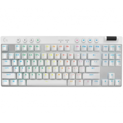 Teclado Gamer Logitech Pro X TKL White Inal�mbrico