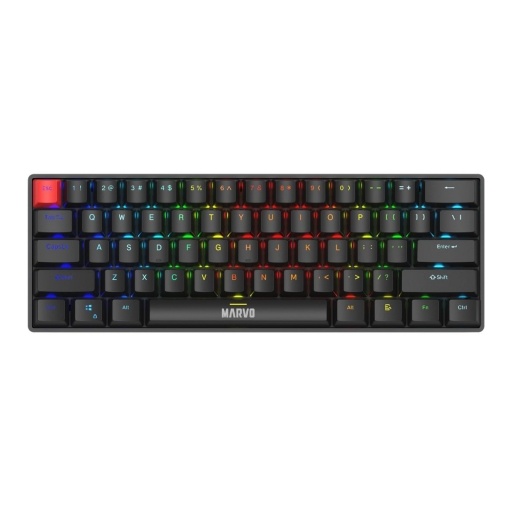 Teclado Gamer Marvo KG933G Mec�nico 60% Switch Red Espa�ol