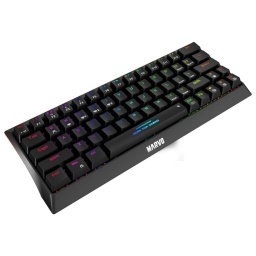 Teclado Gamer Marvo KG962W Mec�nico 60% Switch Blue Espa�ol