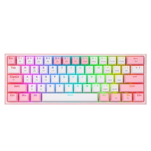 Teclado Gamer Redragon K616 Fizz Pro Rosa