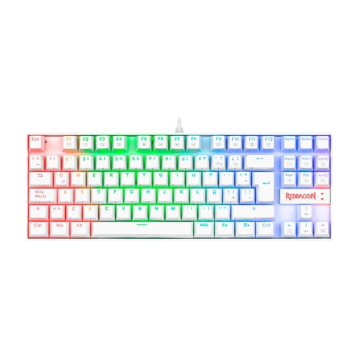 Teclado Gamer Redragon Kumara K552 RGB Blanco Mec�nico