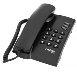 Tel�fono Fijo Intelbras Pleno Negro para Mesa o Pared