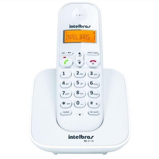 Tel�fono Inal�mbrico Intelbras TS 3110 ID Blanco Dect