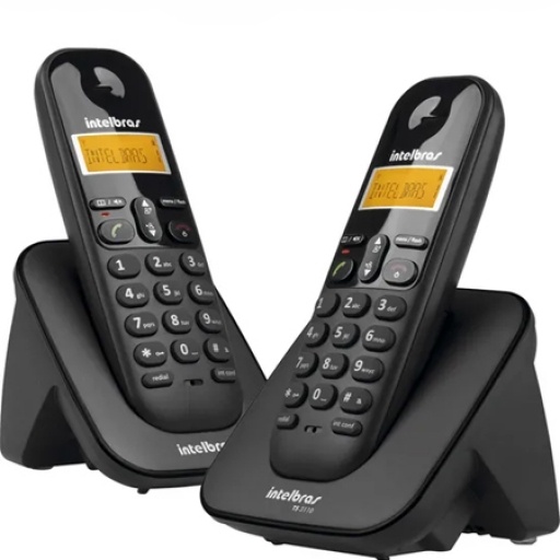 Tel�fono Intelbras TS3112 Inal�mbrico D�o Negro