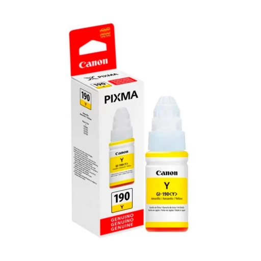 Tinta Canon GI190AM Amarillo 135ml Rinde 7000 Copias