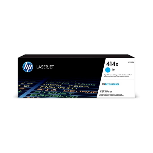 Toner HP LaserJet 414X Cyan Rinde 7500 Copias