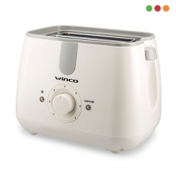Tostadora El�ctrica Winco W836 Doble Blanca Compacta