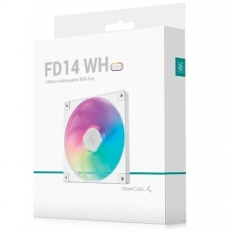 Ventilador DeepCool FD14 ARGB Blanco 140 mm para Gabinete