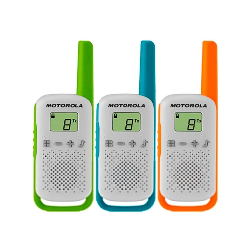 Walkie Talkie Motorola T110 X3 Pack UHF Gris 22 Canales