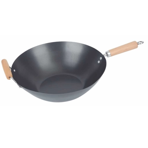 Wok Cuori Carbone 35cm Acero Carbono Antiadherente